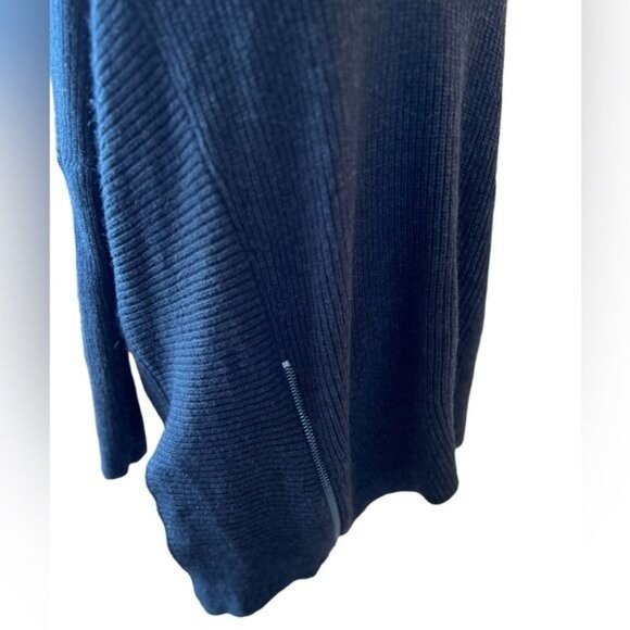 All Saints women’s sweater Size XS black wool alpaca blend Asymmetrical - Picture 6 of 12